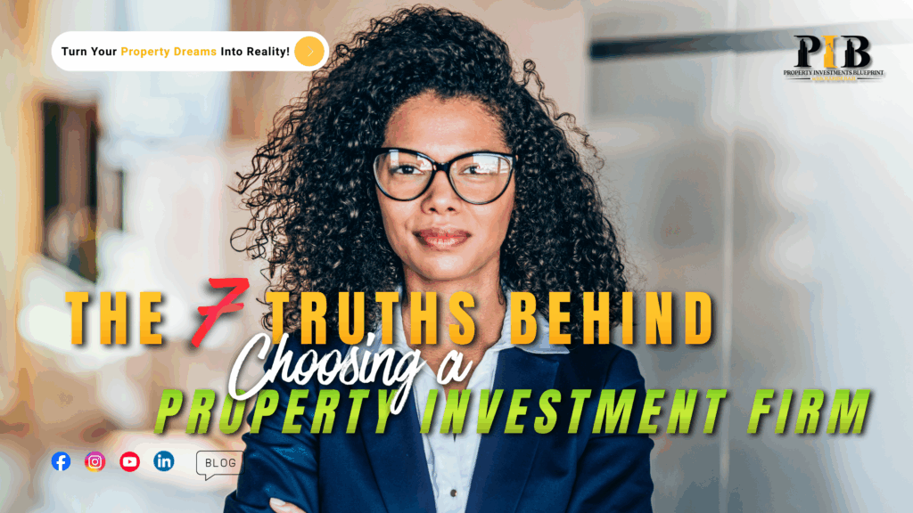 property investment blueprint 7 Property Investment Company Truths for Busy Professionals the 7 thruths behind choosing a property investment firm